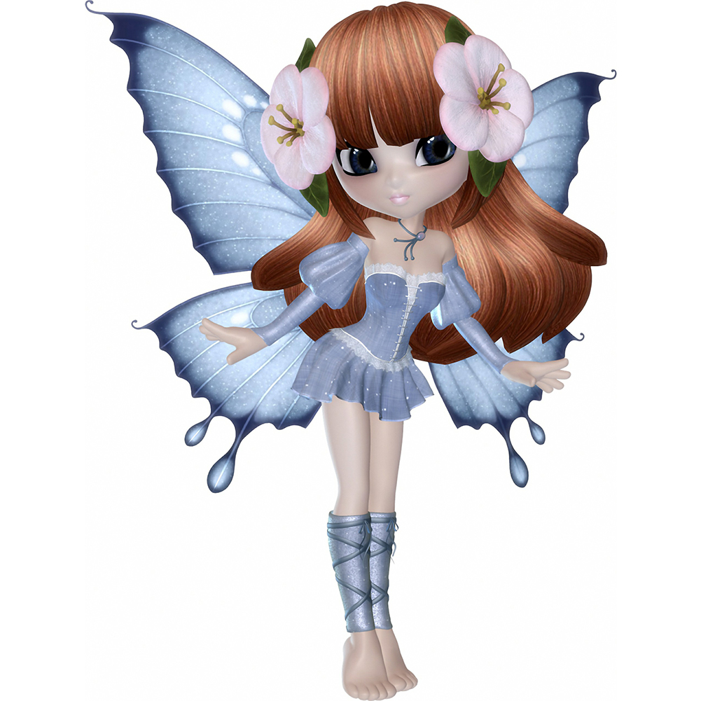 

30*40CM - Round Drill Diamond Painting - Cute Doll, 501 Original