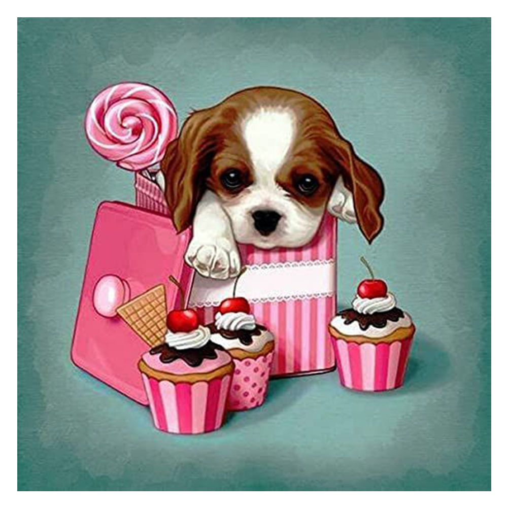 

Cute Dog - Round Drill Diamond Painting - 30*30CM, 501 Original