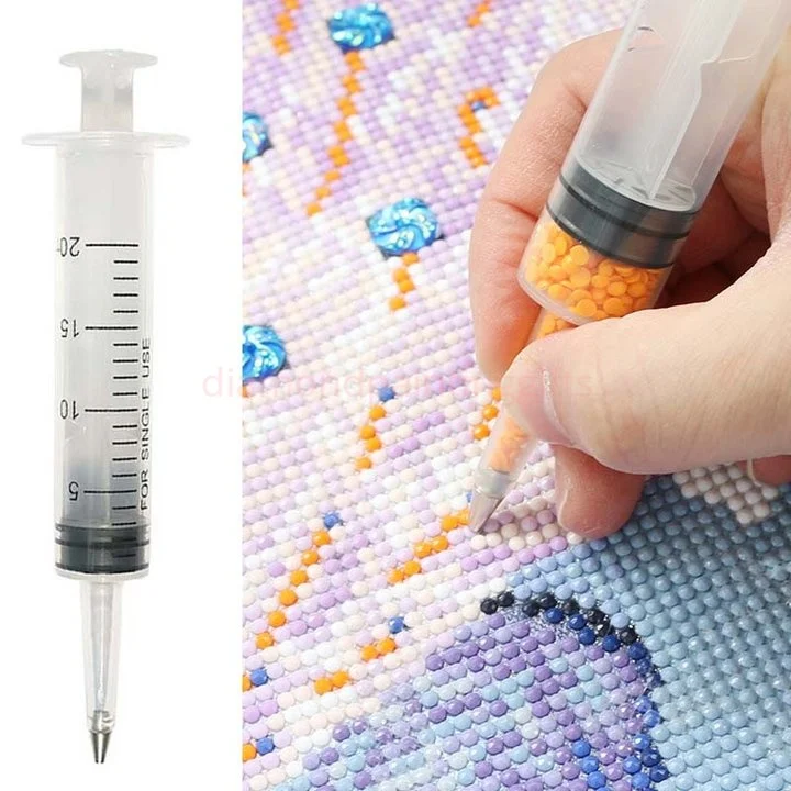 Store Beads Syringe Point Drill Pen DIY Craft Nail Art Rhinestones Point Drill Pen