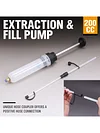 200ml/500ml Car Fluid Extractor Portable Syringe Type Plastic Kit for Automobile