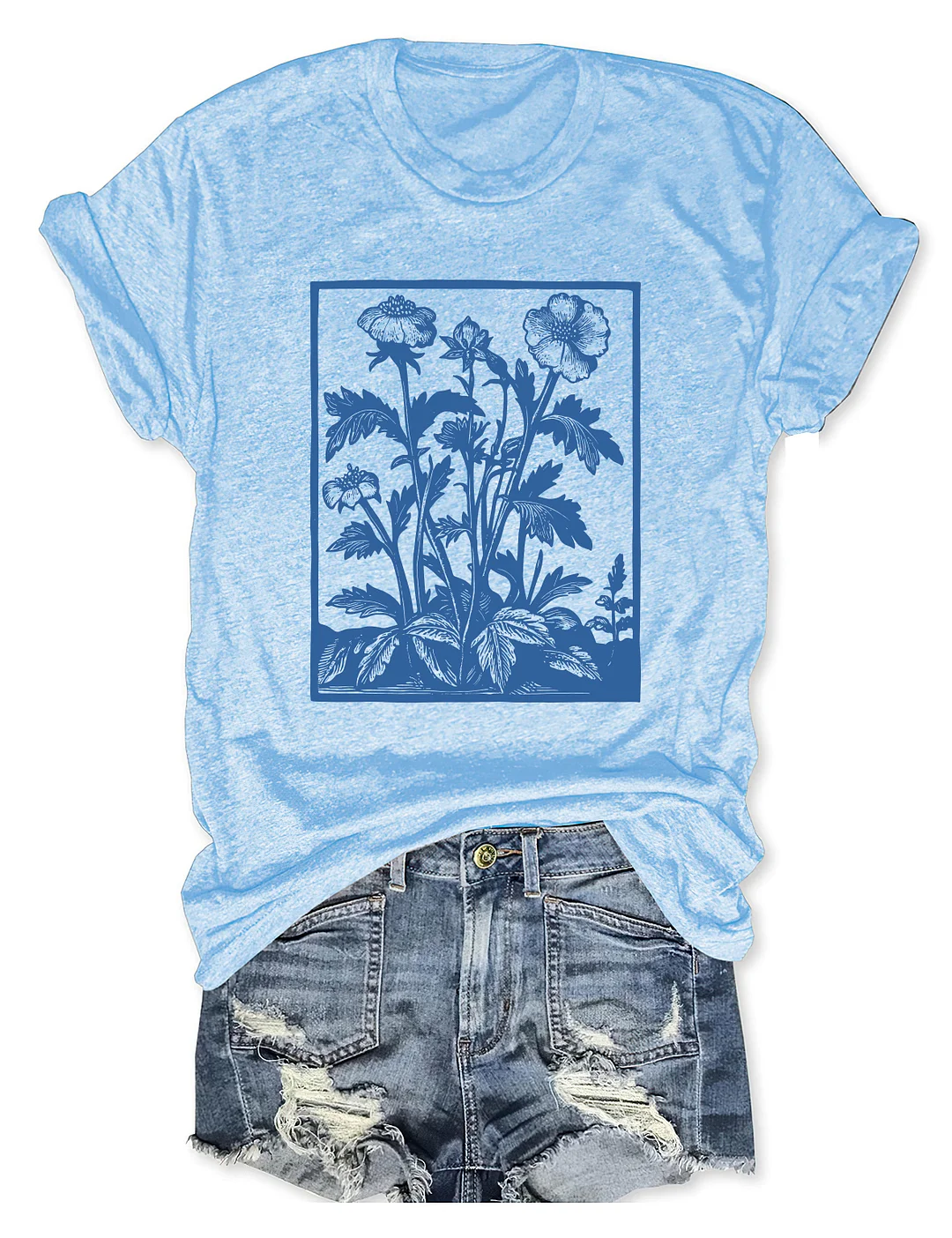Vintage Wildflowers Graphic T-shirt