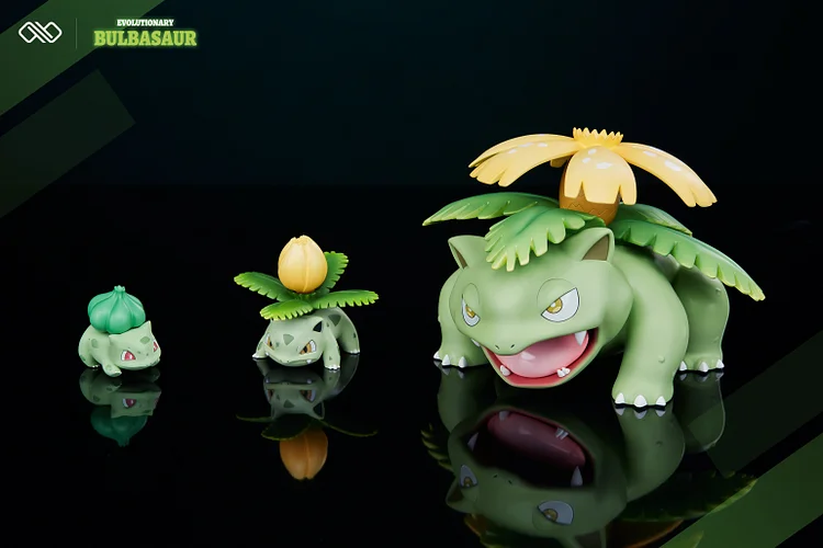 1/20 Scale World Zukan Evolution of Bulbasaur Set - Pokemon Resin Statue -  Unlimited Studios [Pre-Order]