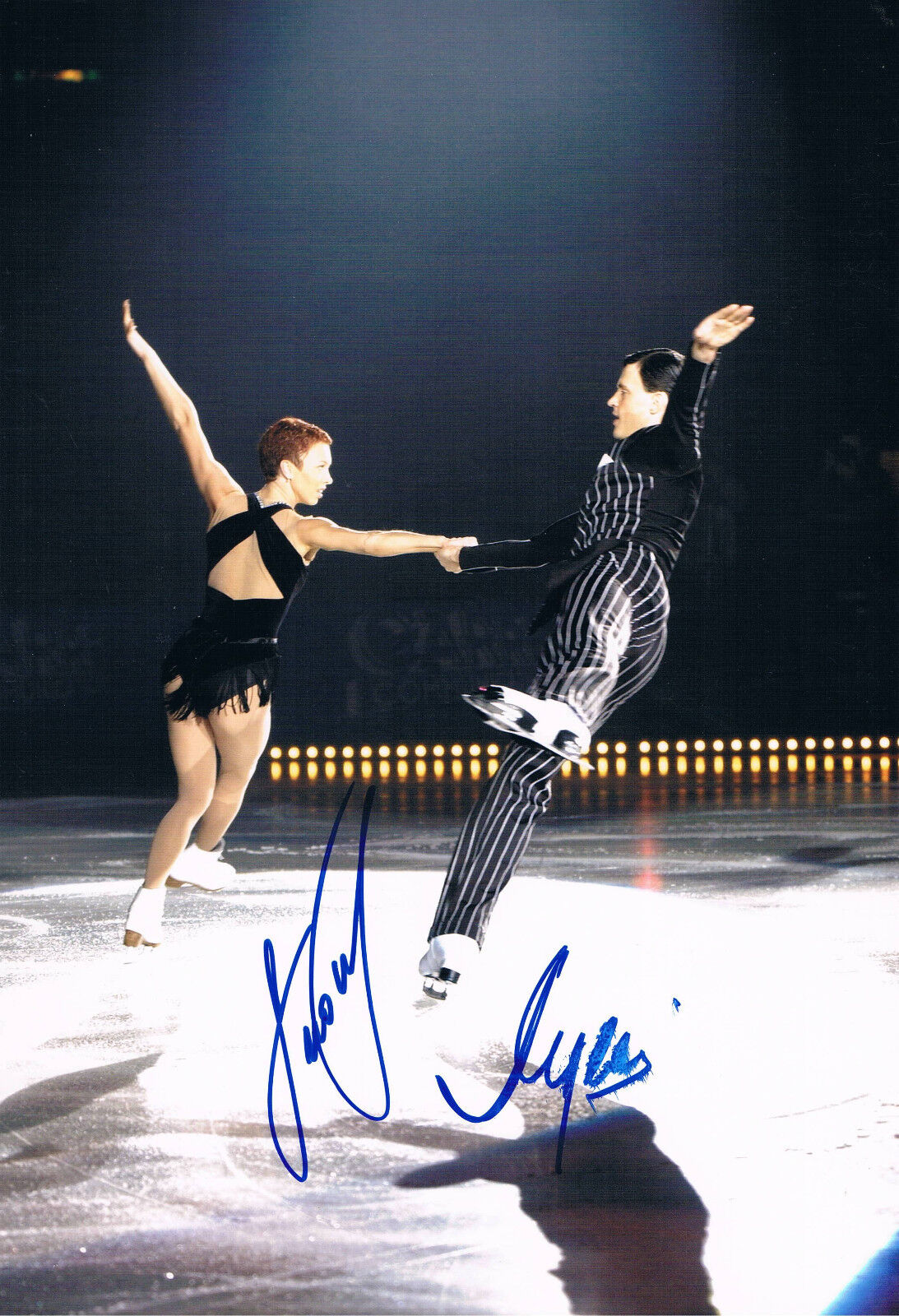 Tatjana Totmianina & Maxim Marinin genuine autograph 8x12