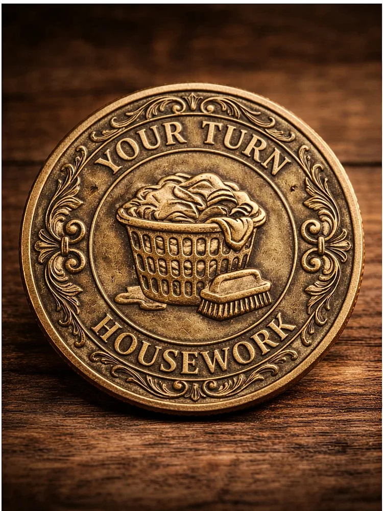 Your Turn or Mine? &mdash; The Ultimate Housework Decision Coin for Couples socialshop