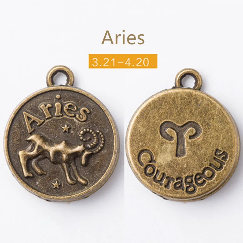Travel Notebook Hand Book Twelve Constellation Ornaments Travel Notebook Metal Pendant DIY Hand Book Accessories Pendant