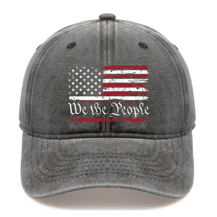 We The People American Flag Hat