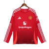 Manchester United Home Long Sleeve Soccer Jersey 2024/25
