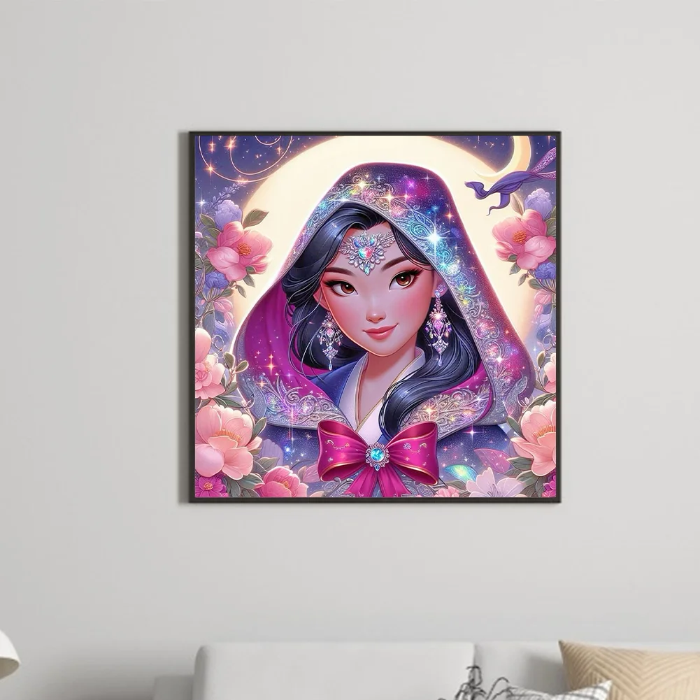 Diamond Painting - Full Round Drill - Princess Mulan(Canvas|40*40cm)