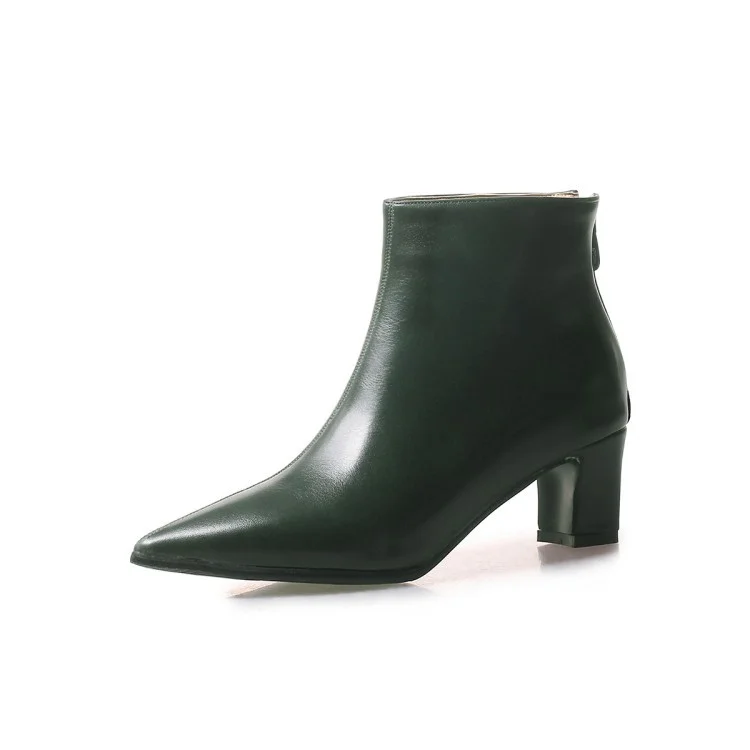 Tanguoant Tanguoant Heel Fashion Boots Size 32-48 Fall / Winter Short Boots 08-32