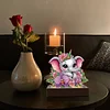 Diamond Painting Baby Elephant Candle Holder for Aromatherapy Art Crafts