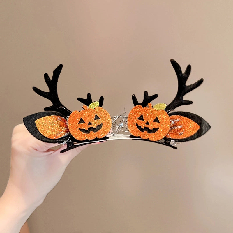 Halloween Retro Unisex Pumpkin Skull Ghost Plastic Hair Clip
