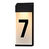 Solar Lighted House Numbers Luminous Outside Address Sign Smart Sensor Automatic LED Illumination Lamp Auto On/Off Villa Courtyard Number Plate Light Outdoor Doorplate Number Indicator