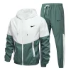 Men's Sports Casual Colorblock Hooded Suit