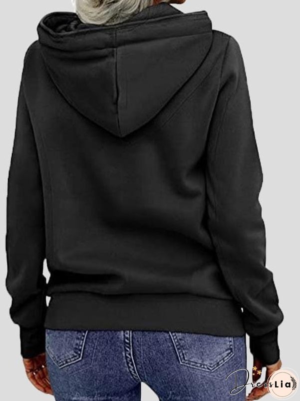 Hoodies Front Zip Long Sleeve Cool Hoodie for Women