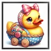 Cute Duck-18CT Stamped Cross Stitch 20*20cm/7.87*7.87in