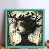 Crow Witch-11CT Stamped Cross Stitch 40*40cm