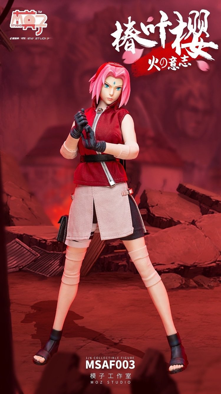 【IN STOCK】Moz Studio MSAF003 Naruto Sakura 1/6 Scale Action Figure Medical Ninja