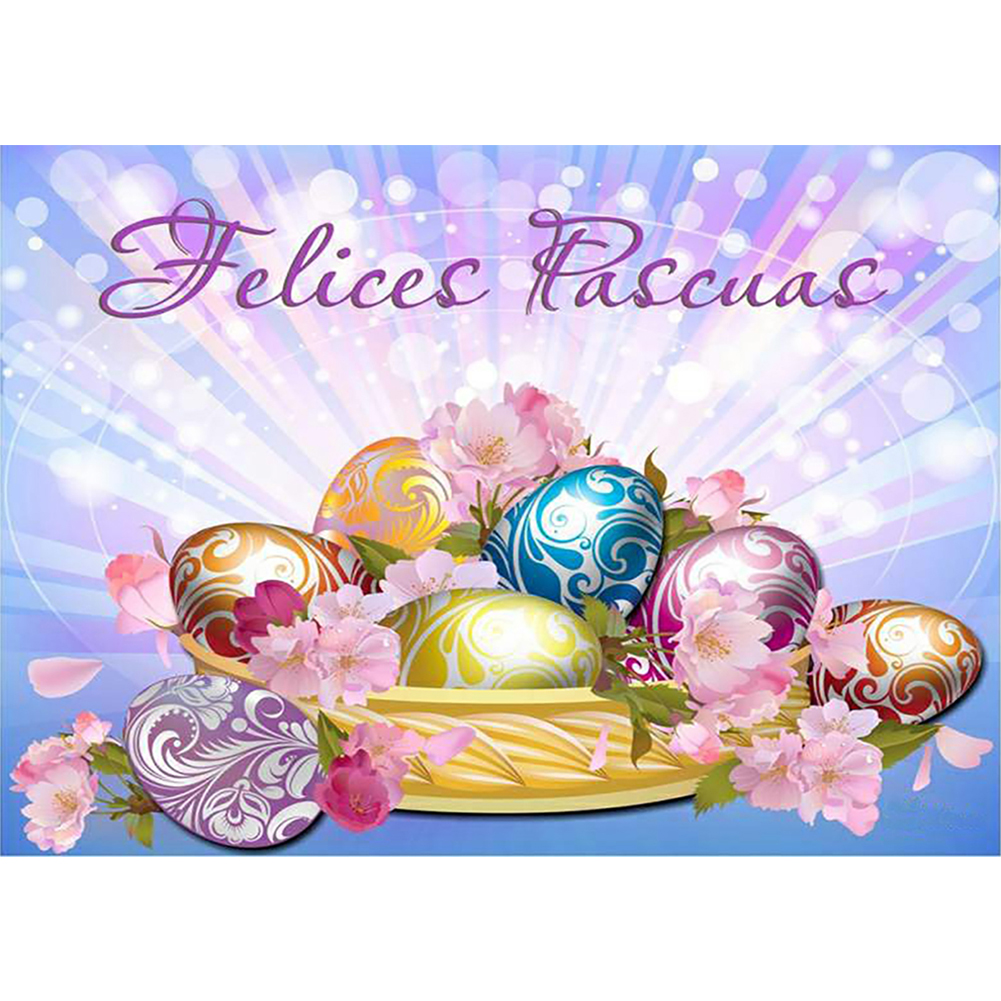 

Easter Bunny And Easter Eggs-Round Drill Diamond Painting-40*30CM, 501 Original