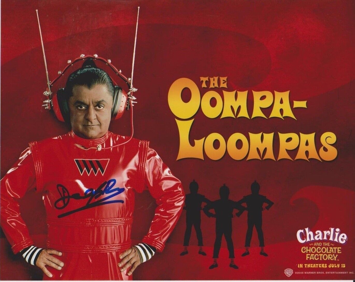 Deep Roy Signed 8x10 Photo Poster painting - Oompa Loompa - Charlie & The Chocolate Factory G359