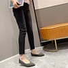 Gioiacombo&trade; Scarpe casual piatte a punta in maglia