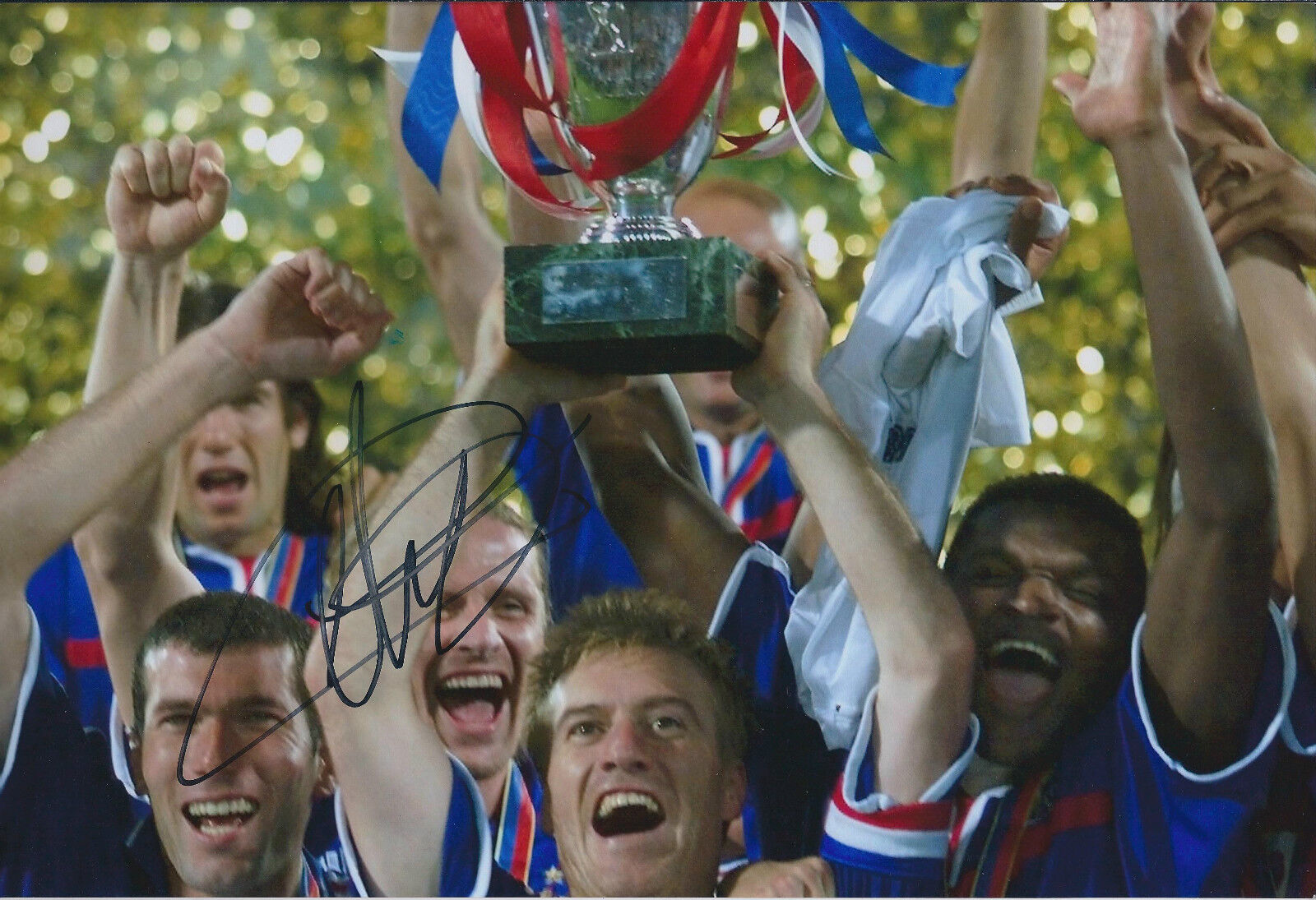 Didier DESCHAMPS Signed Autograph 12x8 Photo Poster painting AFTAL COA World Cup Winner FRANCE