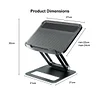 New Laptop Stand Radiator Base Fan Aluminum Alloy Desktop Heightening Hub Docking Station Stand