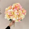 Artificial 5 Stems Silk Hydrangea Flower Bunch