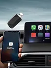 2 in 1 Wireless CarPlay Android Auto Adapter Plug & Play for Factory Wired Cars