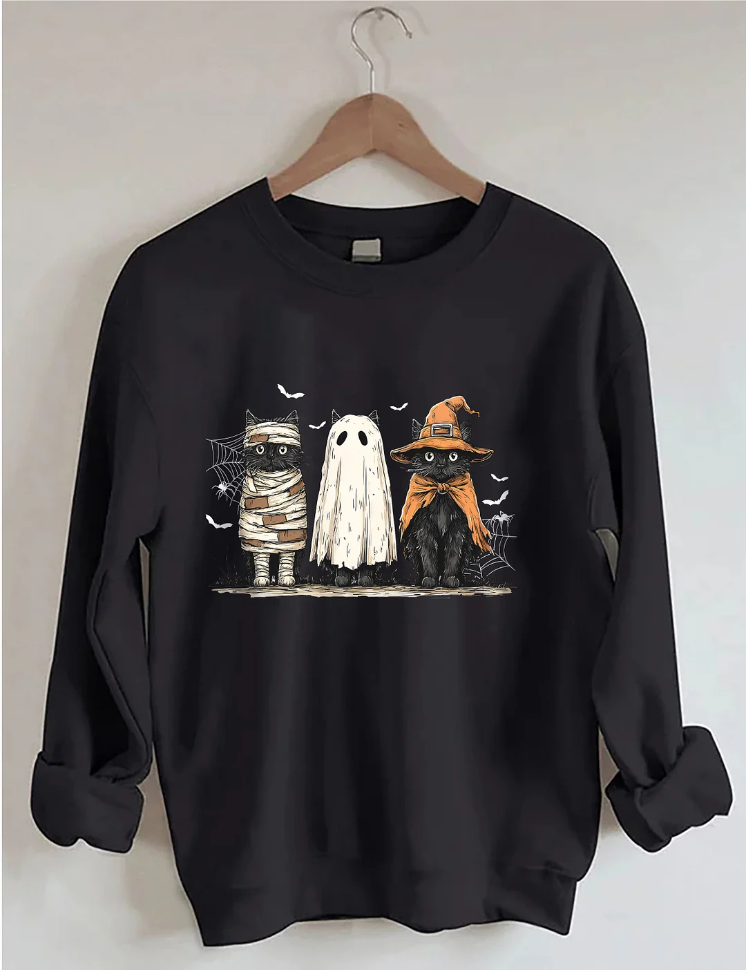 Black Cat Pumpkin Sweatshirt
