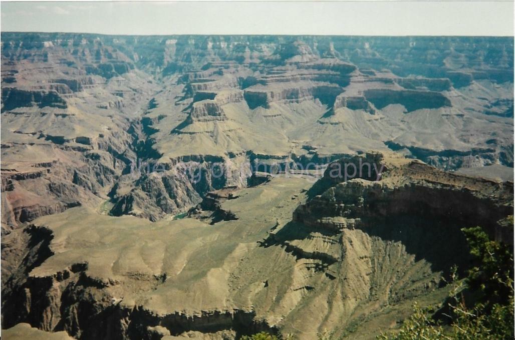 FOUND Photo Poster paintingGRAPH Color GRAND CANYON Original Snapshot VINTAGE 18 15 R