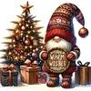 Christmas Tree Gnome - 11CT Stamped Cross Stitch - 40*40cm