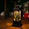 Christmas glowing interior water-filled wind lantern