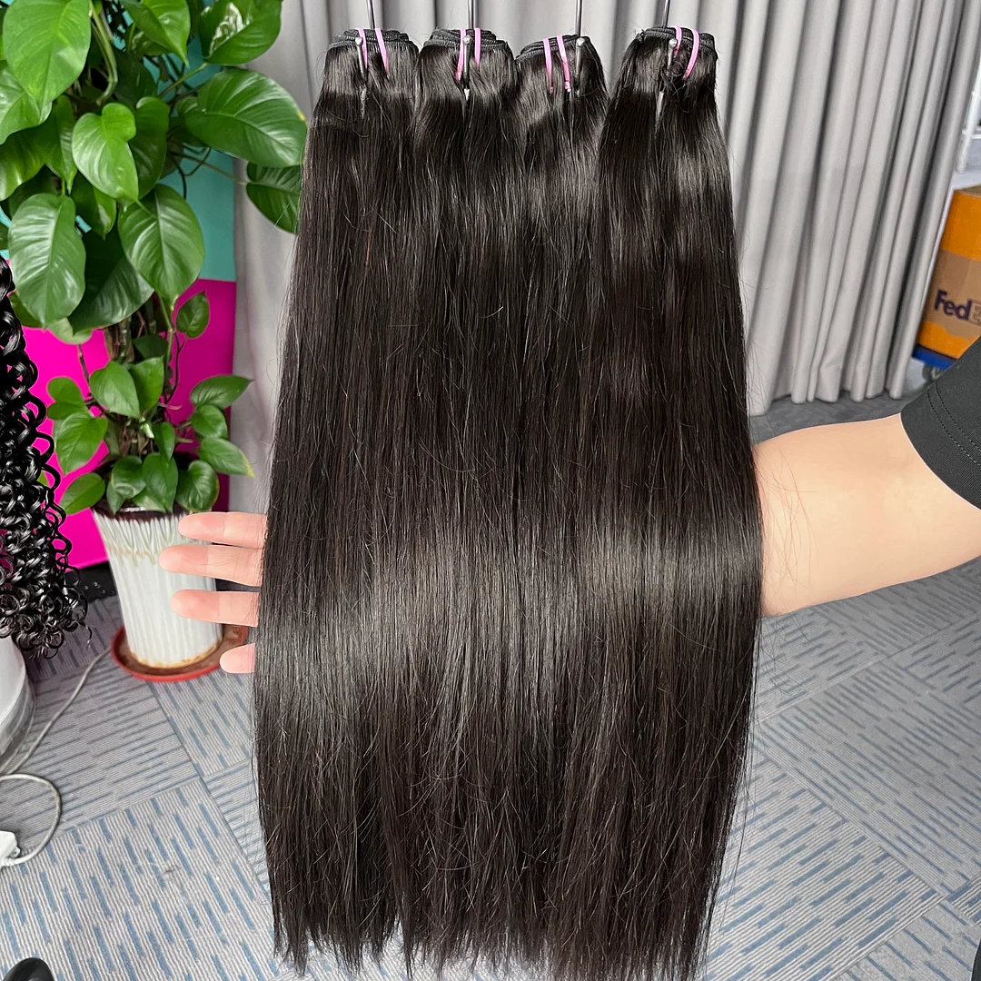 12A Burmese Hair Straight Human Hair 3 Bundles Natural Color Straight Hair Weave 