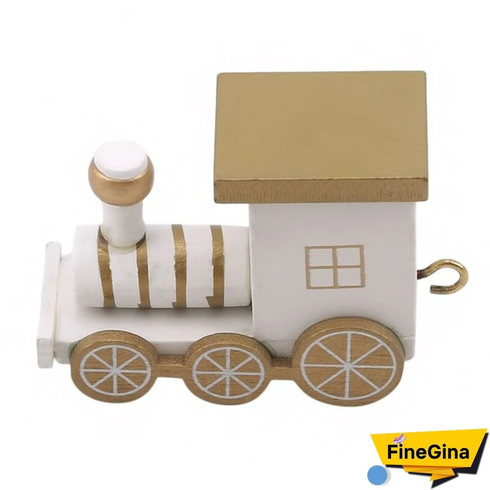 Christmas Decoration Wooden Little Train For Home Decor Christmas Santa Snowman Ornaments New Year Gifts
