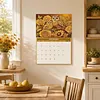 2027 New DIY Diamond Painting Flower Owl Wall Calendar Kit 12-Month Flip Calendar Design Home Decor