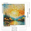 Diamond Painting-DIY Full Round Drill Stained Glass Lake(40*40 CM)