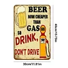 Beer - Vintage Metal Signs - 20*30cm/30*40cm - Warning