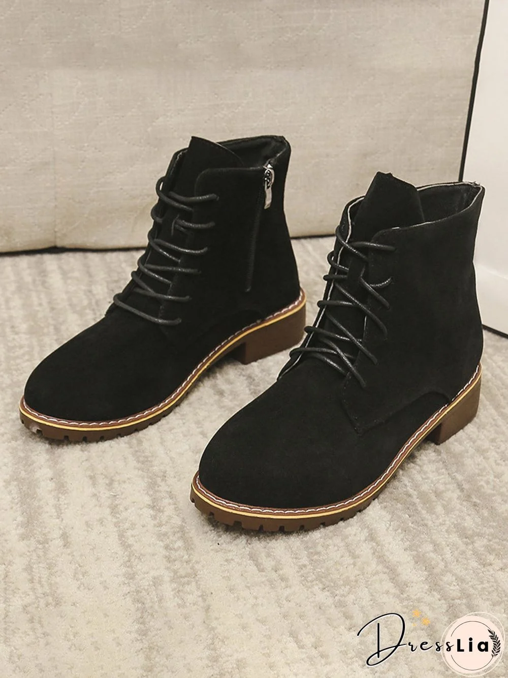 Retro Simple Suede Martin Combat Boots