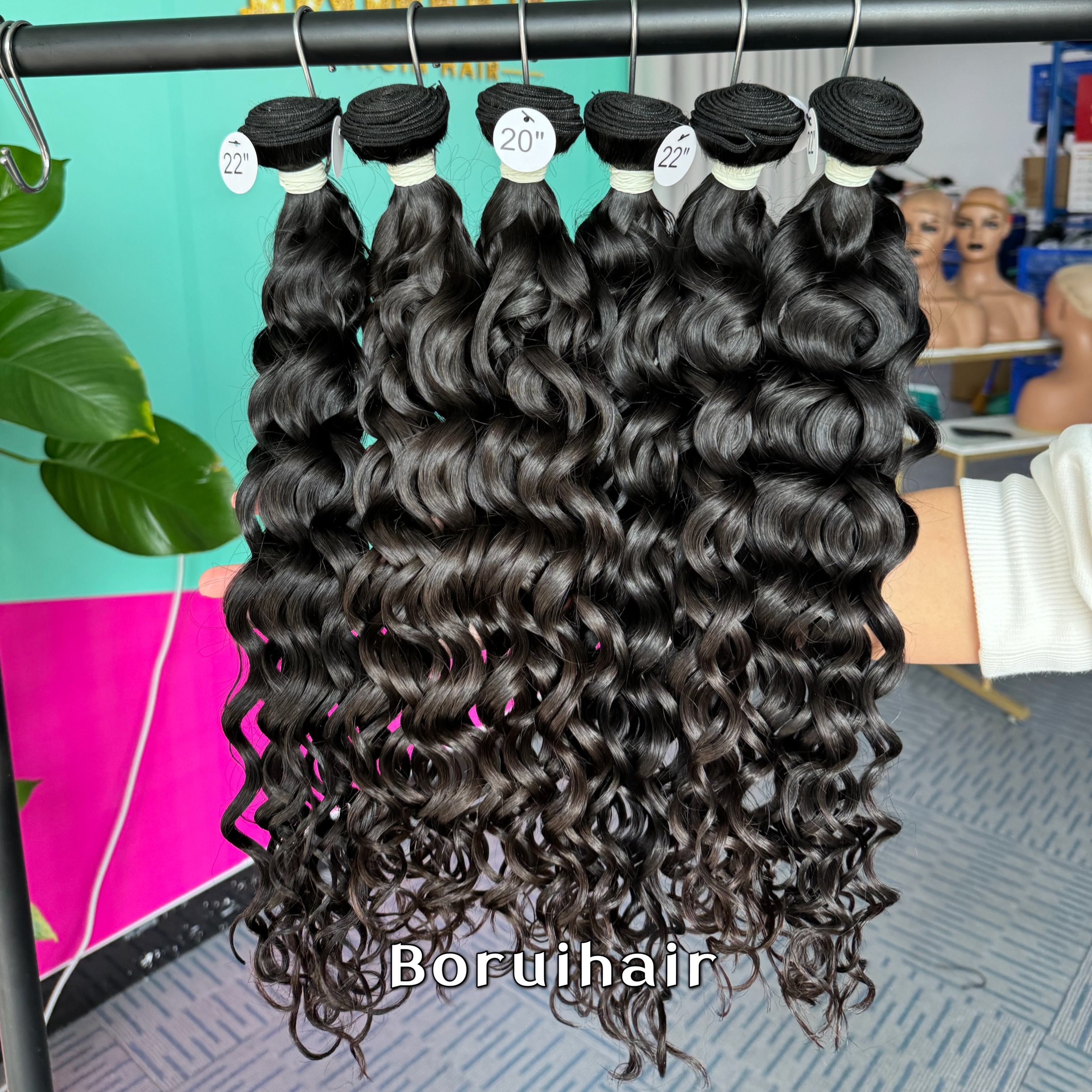 4PCS Water Wave Top Raw Hair Bundles 100% human hair