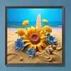 Diamond Painting -DIY Round Drill Sunflower Beach