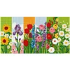 6pcs Flowers-DIY Stamped Cross Stitch Bookmark 47x28cm (Single-Sided)