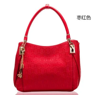 LUYO Brand Gold Women Cow Genuine Leather Shoulder Bag Fashion Luxury Handbags High Quality Bags Designer Female Handbags Tote