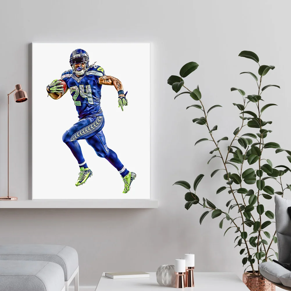 Full Round Diamond Painting 40*50cm - Rugby Division