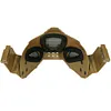 Airsoft Mask 700FPS Impact Resistance Safety Mask Detachable for Training(Black)