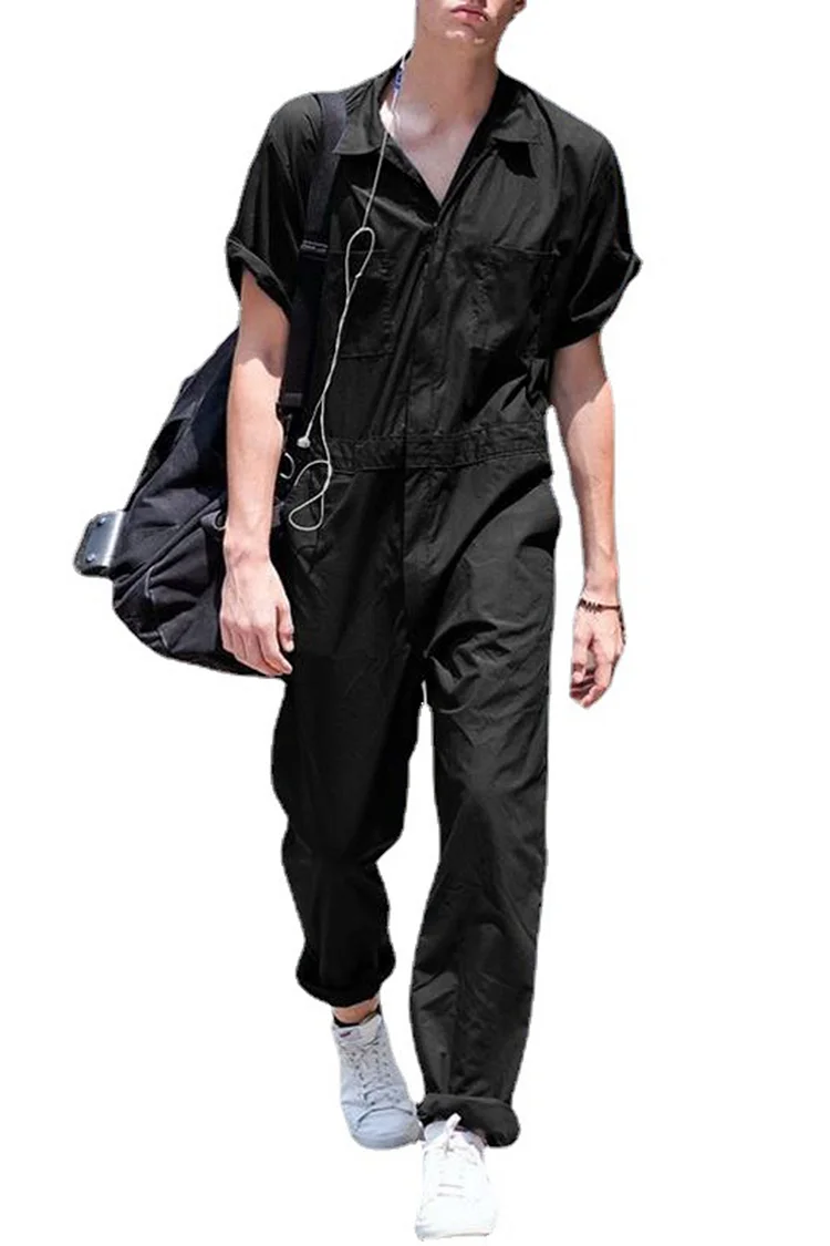 Ciciful  Casual Slim Fit Cargo Jumpsuit With Multi-Pocket