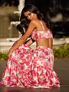 Hawaii Style Floral Printed Two-Piece Suits