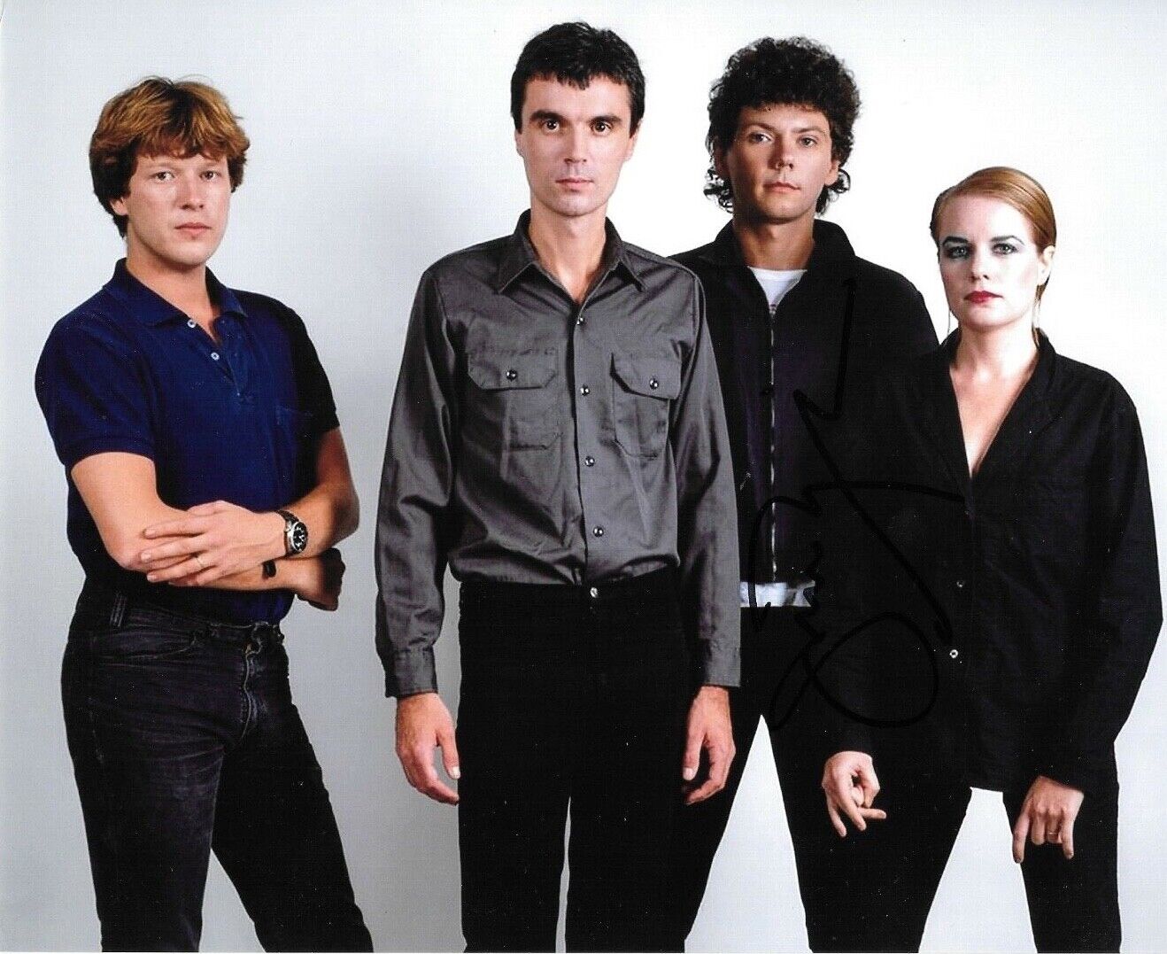 * JERRY HARRISON * signed 8x10 Photo Poster painting * THE TALKING HEADS * COA * 6