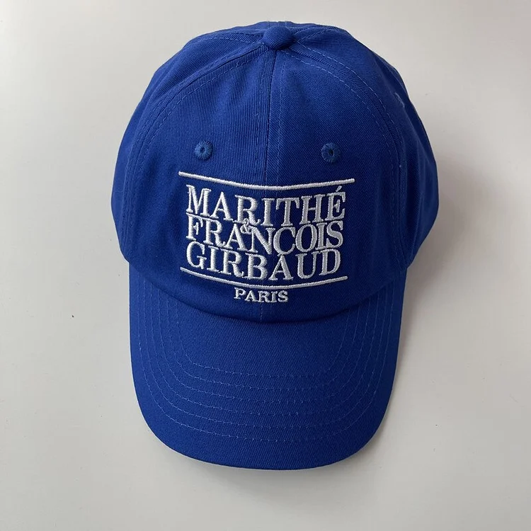 Letter Embroidered Soft Top Baseball Cap Casual Couple Cap
