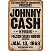 Johnny Cash - Panneaux en &eacute;tain m&eacute;tallique(20*30cm/30*40cm) - Musique