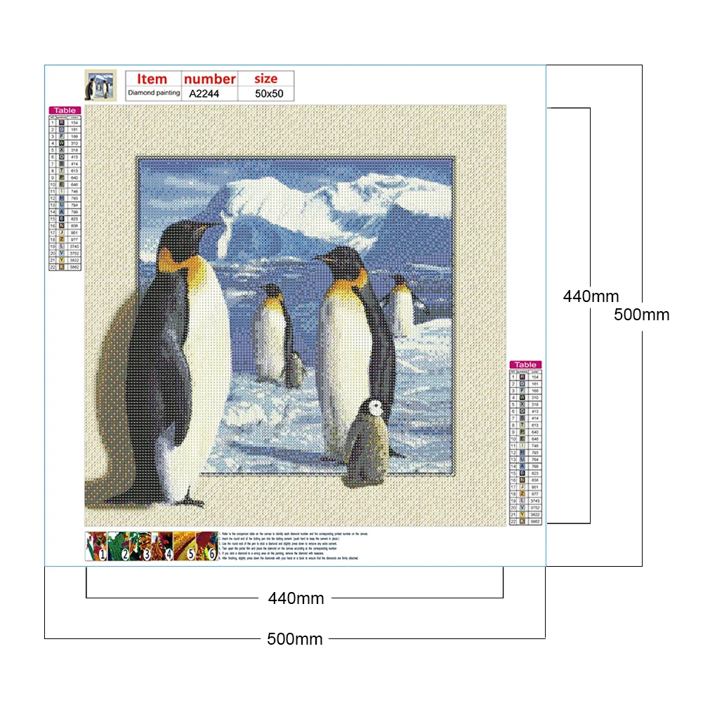 Diamond Painting - Full Round/Square Drill - Animals(30*30 - 50*50cm)